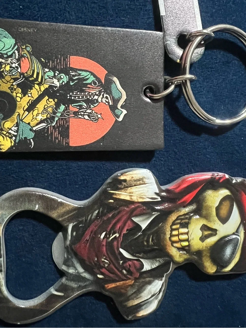Skull Pirate Bottle Opener - Red & Gold